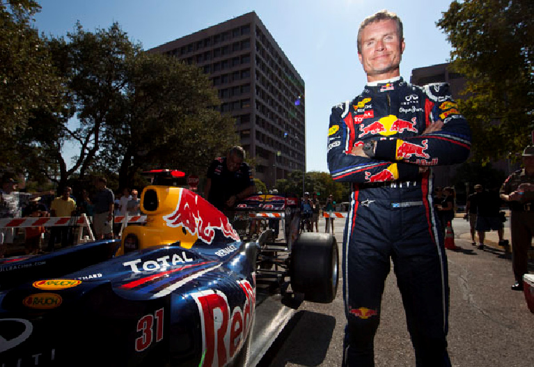 Red Bull og David Coulthard på visit i København.